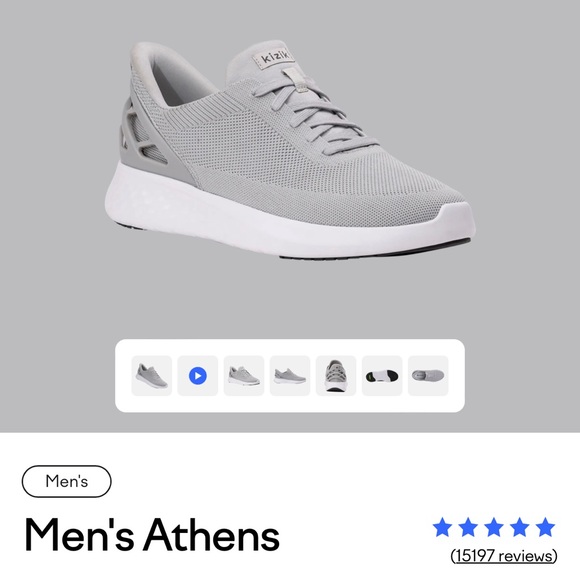 Kizik Other - Kizik Men’s Athens Tennis Shoe 10.5 wide, slate gray